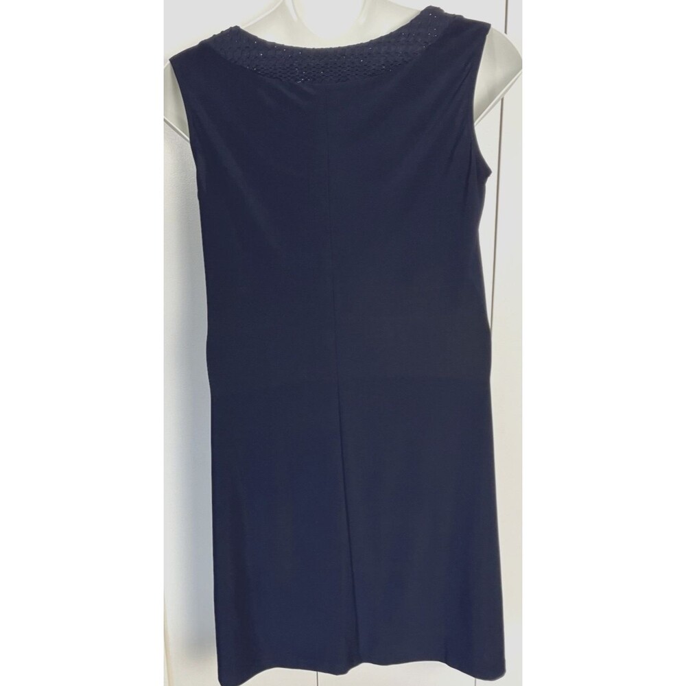 R & M Collection Womens Sleeveless Sheath Dress Navy Blue Size 14 - Picture 6 of 6